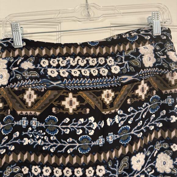 Veronica Beard 100% Silk Skirt Sz 4 Black Floral Sarong Knot Boho Office High Lo - Picture 5 of 16